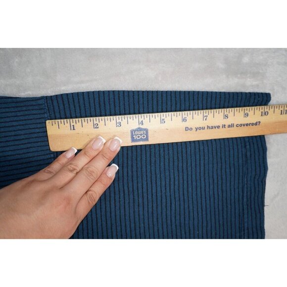 Vintage Pepe Jeanswear Striped Mock Neck T-Shirt - Made in USA - Size Medium - Picture 9 of 9